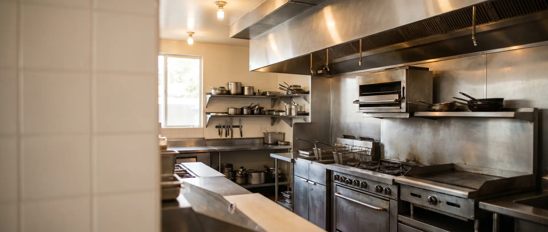 Commercial restaurant kitchen line — appliance repair in Alhambra