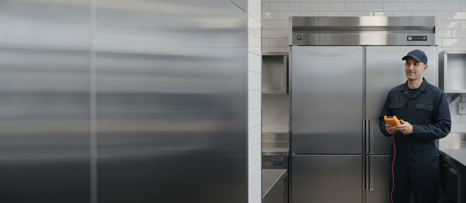 Commercial refrigeration repair in a professional kitchen — Southern California