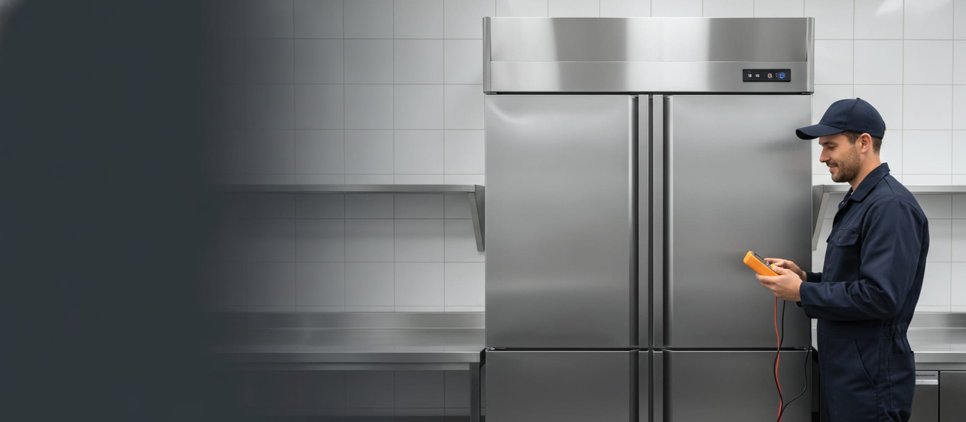 Commercial refrigeration repair in a professional kitchen — Southern California